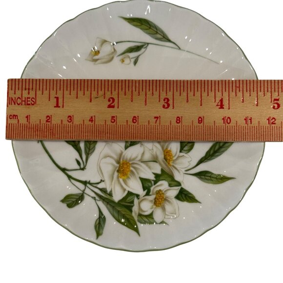 Shelley Fine Bone China Demitasse Syringa Cup Saucer Set Floral Vintage England - Picture 5 of 10